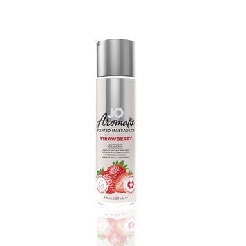 Натуральное массажное масло JO Aromatix Massage Oil Strawberry 120 мл SO6768 фото
