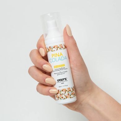Массажное масло EXSENS Pina Colada 50мл разогревающее, без сахара, без парабенов, съедобное SO2360 фото
