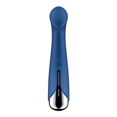 Вібратор з ротацією Satisfyer Spinning G-Spot 1 Blue, плоский майданчик для стимуляції точки G SX0556 фото