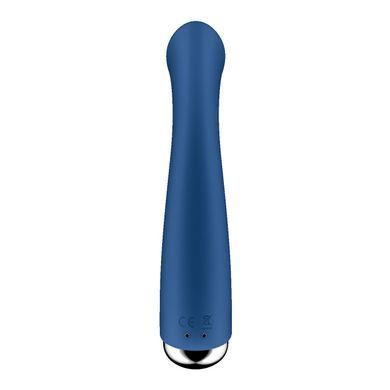 Вібратор з ротацією Satisfyer Spinning G-Spot 1 Blue, плоский майданчик для стимуляції точки G SX0556 фото