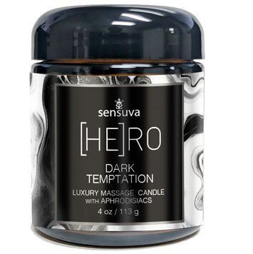 Массажная свеча Sensuva [HE]RO Dark Temptation Massage Oil Candle 113г SX2600 фото