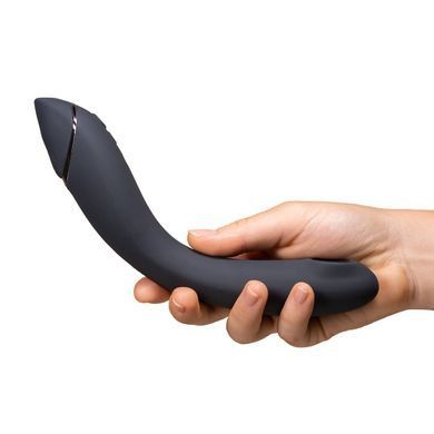 Вакуумный стимулятор для точки G и клитора с вибрацией Womanizer OG Dark Grey, 12 уровней, 3 режима SX0533 фото