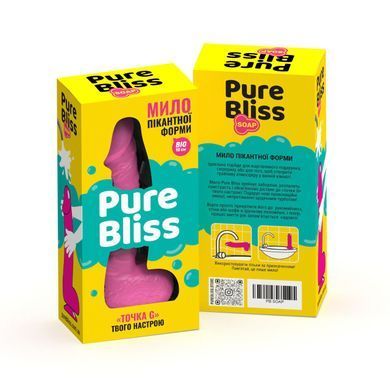 Мило у формі пеніса Pure Bliss BIG Pink, крафтове мило-член, натуральне SO6364 фото