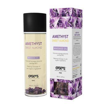 Массажное масло EXSENS Amethyst Sweet Almond (расслабляющее с аметистом) 100мл, натуральное SO2371 фото