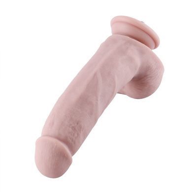 Силіконовий фалоімітатор для секс-машин Hismith 8.3&Prime; Silicone Dildo, вигнутий, система KlicLok SO6205 фото
