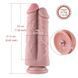 Двойной дилдо для секс-машин Hismith 8.5&rdquo; Two Cocks One Hole Silicone Dildo SO6206 фото 7