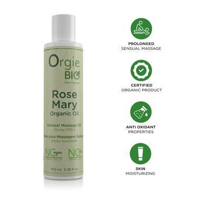 Масажна олія Orgie &ndash; Bio Rosemary Organic Oil (100 мл), органічна, веганська формула SX1535 фото