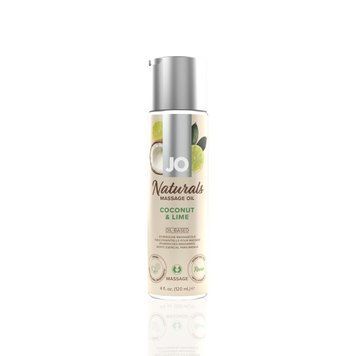 Массажное масло JO Naturals Massage Oil Coconut&Lime с натуральными эфирными маслами 120мл SO6164 фото
