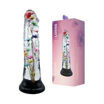 Дилдо Loviss Helichrysum Dildo, справжні квітки безсмертника всередині SX3990 фото