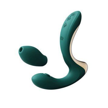 Вибратор-пульсатор с вакуумной насадкой Zalo &ndash; Talis G-Spot PulseWave Vibrator Turquoise Green SX0711 фото