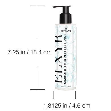 Лосьон для массажа ног и ступней Sensuva ELXYR Massage Lotion Peppermint (236 мл) SX2892 фото