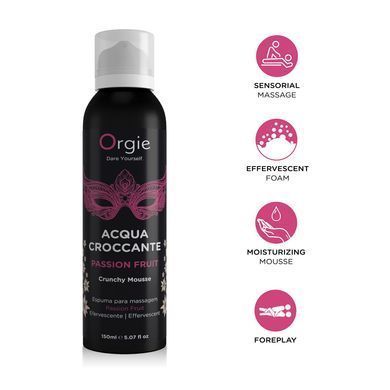 Масажна пінка Orgie &ndash; Acqua Croccante Passion Fruit (150 мл), ефект бульбашок, що лопаються SX1494 фото