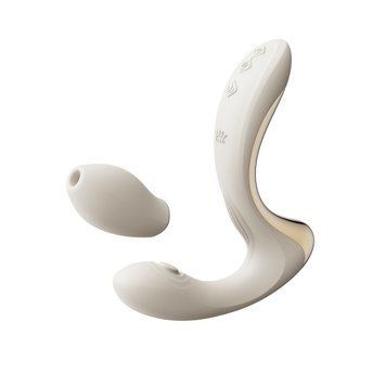 Вибратор-пульсатор с вакуумной насадкой Zalo &ndash; Talis G-Spot PulseWave Vibrator Ivory White SX0714 фото