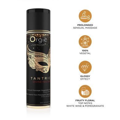 Масажна олія Orgie &ndash; Tantric Divine Nectar (200 мл), для тантричного масажу, зволоження SX1554 фото