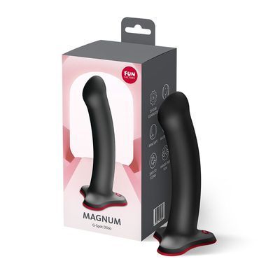 Фалоімітатор Fun Factory MAGNUM Black, дуже гнучкий, довжина 18,3 см, діаметр 3,7 см SX3678 фото